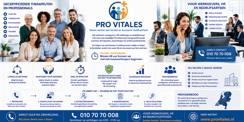 Pro Vitales – Samen werken aan herstel en duurzame inzetbaarheid – 010 70 70 008